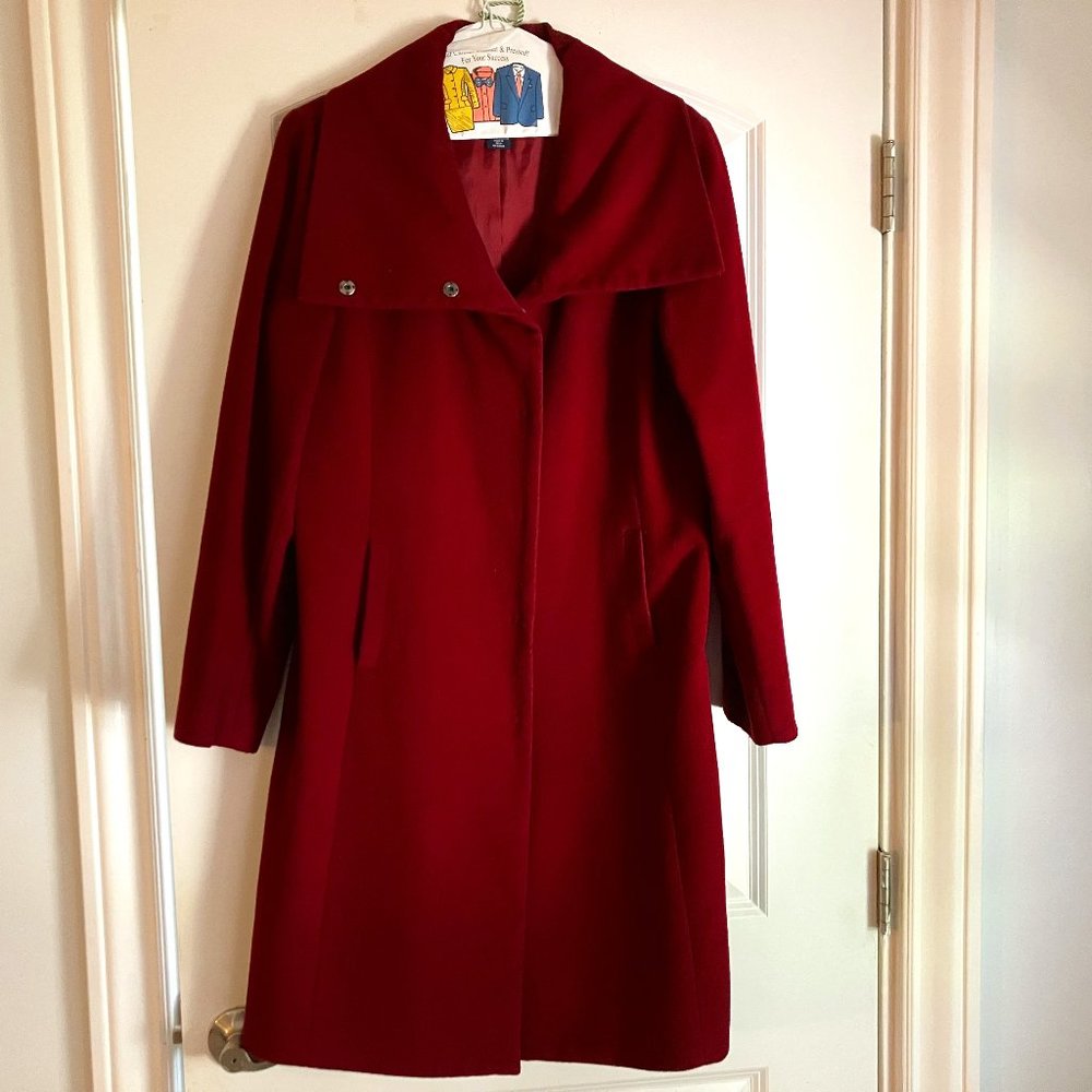 Gap Wool/Cashmere Blend Red Peacoat